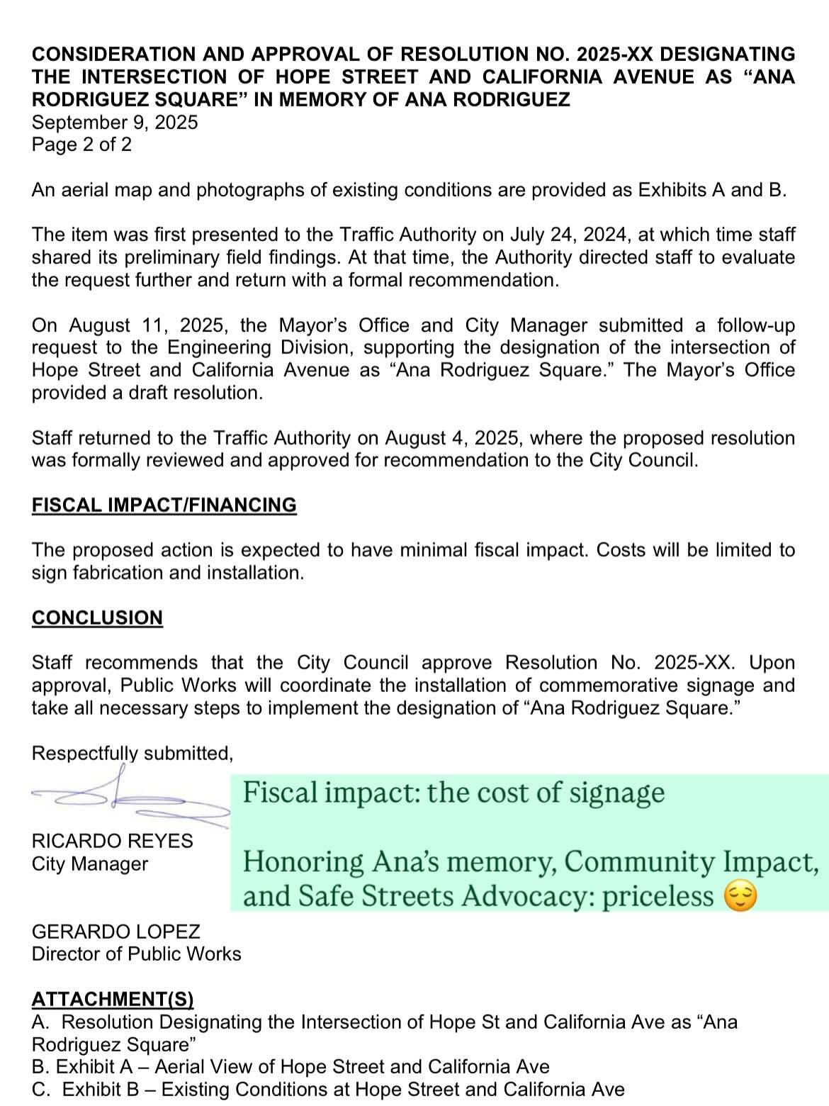 ana rodriguez square proposal